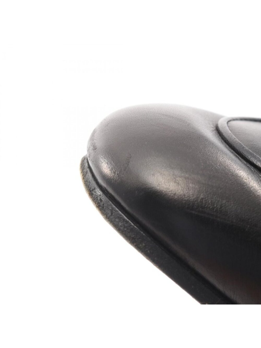 ★SOLD★ Gucci Sandals Prince Town Horsebit Black Leather Flat Shoes - Picture 9 of 11